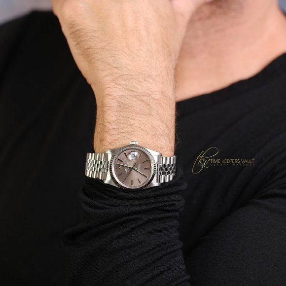 Rolex Datejust RARE Brown Dial 36mm Watch - Picture 1 of 12